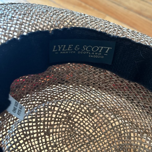Lyle & Scott Brown Straw Hat with Colorful Band - Picture 4 of 5